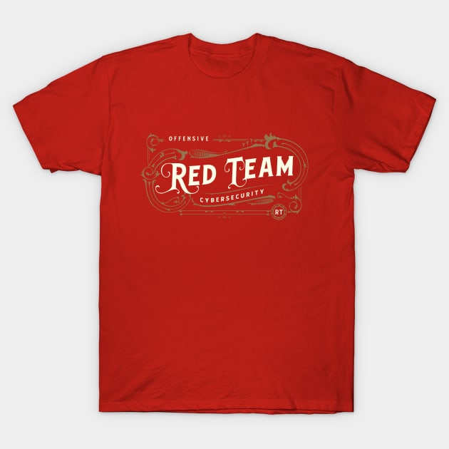 Red Team (Red Background) T-Shirt by DFIR Diva
